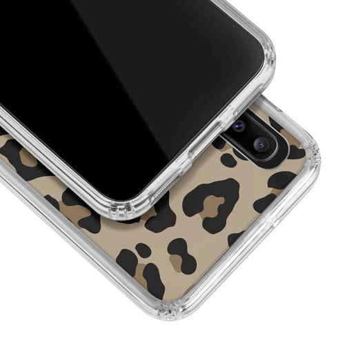Leopard Print Galaxy A20 Clear Case